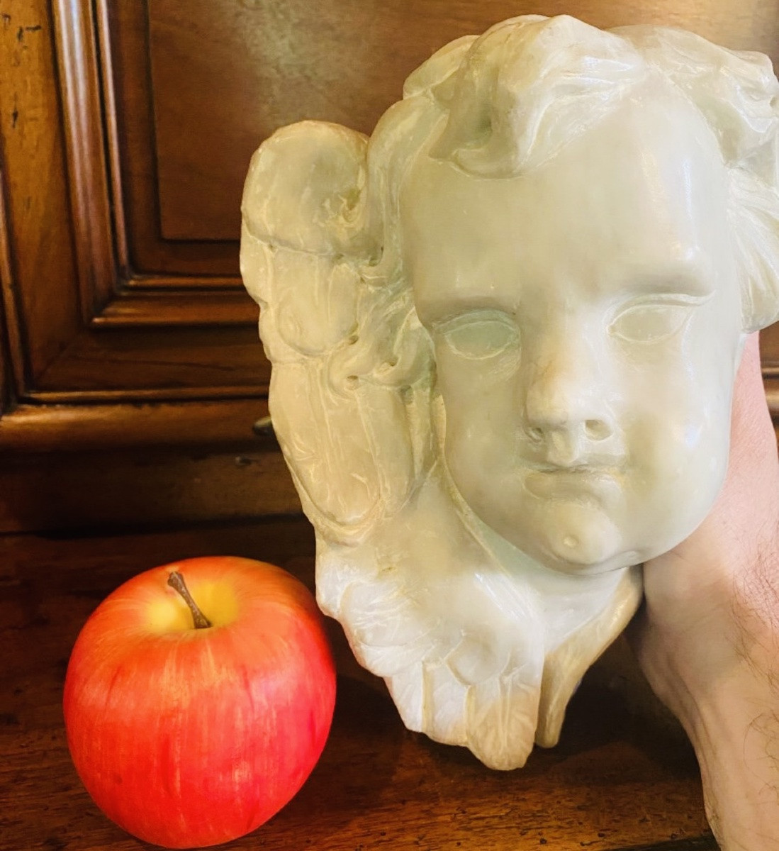 Seraphim, Italian Baroque Marble Angel From The Early 18th Century -photo-1