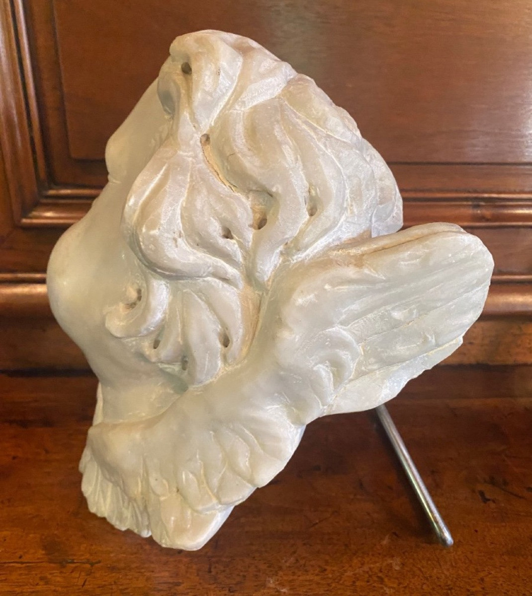 Seraphim, Italian Baroque Marble Angel From The Early 18th Century -photo-4
