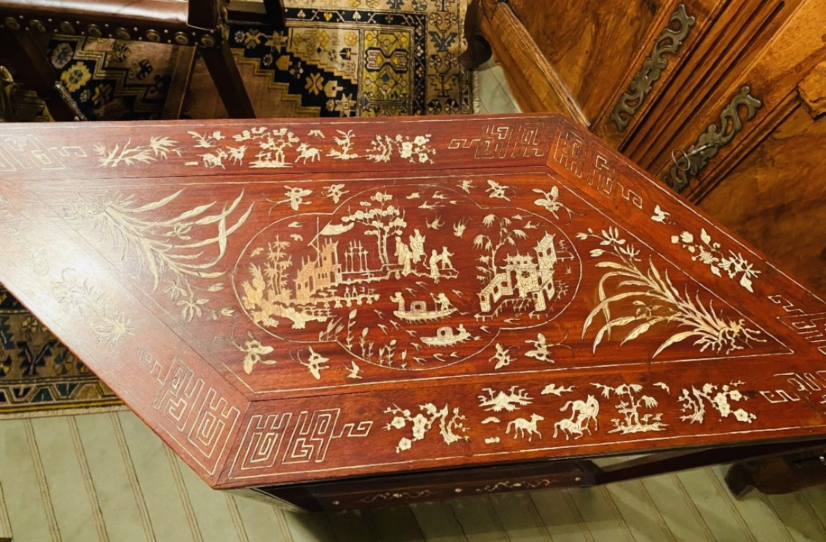 Console Losangique Du Vietnam De L’exposition Universelle De Paris 1889-photo-2