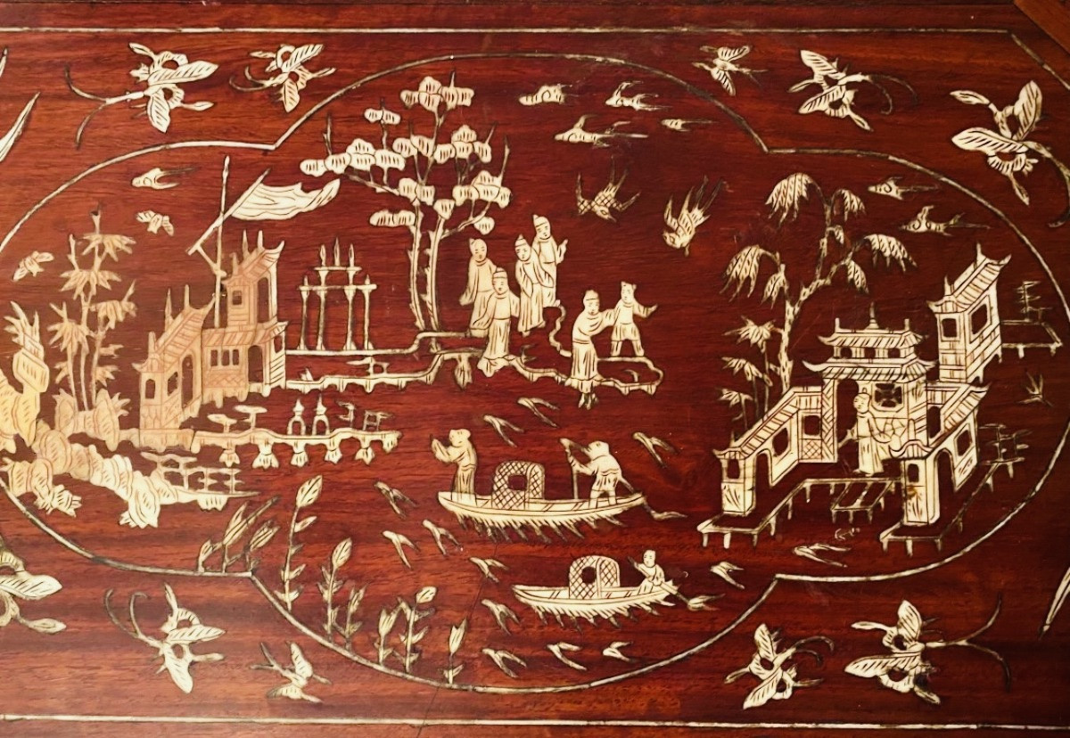 Console Losangique Du Vietnam De L’exposition Universelle De Paris 1889-photo-3