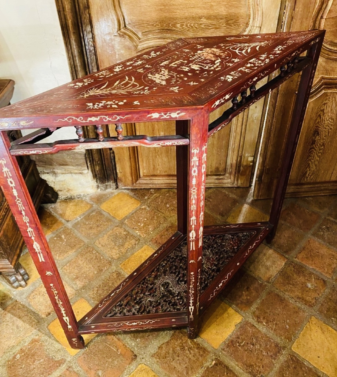 Console Losangique Du Vietnam De L’exposition Universelle De Paris 1889-photo-6