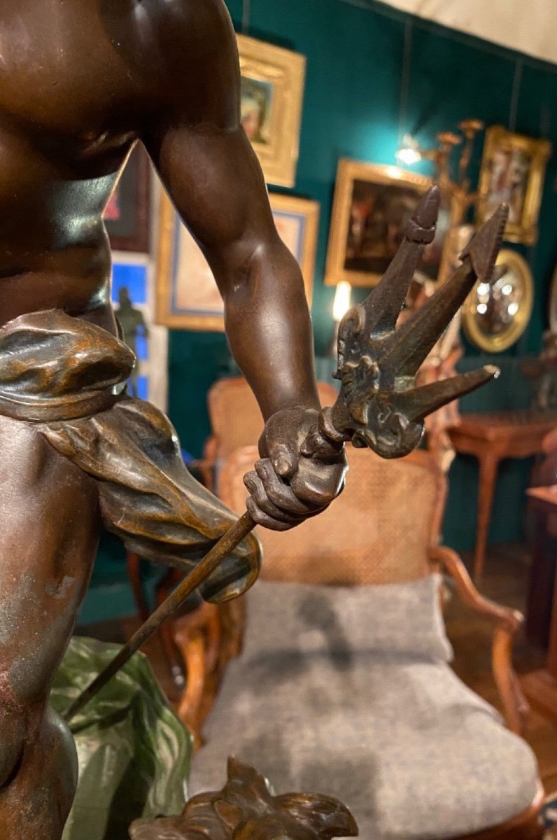 Le Char De Neptune Vainqueur Signé Des Frères Moreau-photo-5
