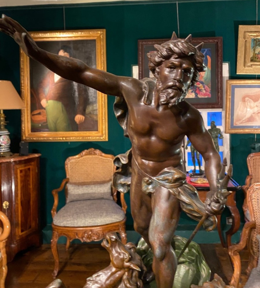 Le Char De Neptune Vainqueur Signé Des Frères Moreau-photo-7