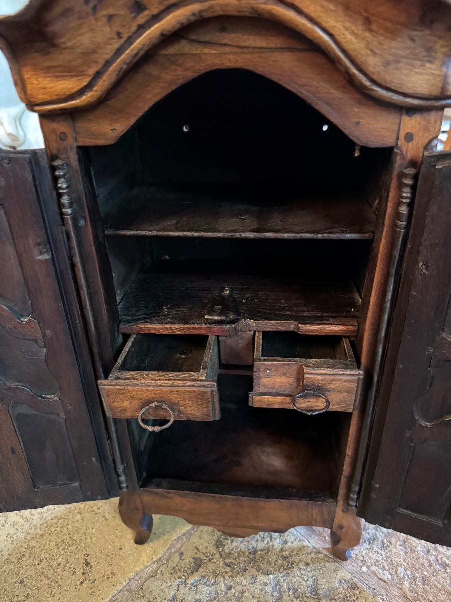 Armoire de maîtrise Louis XV  en noyer-photo-4