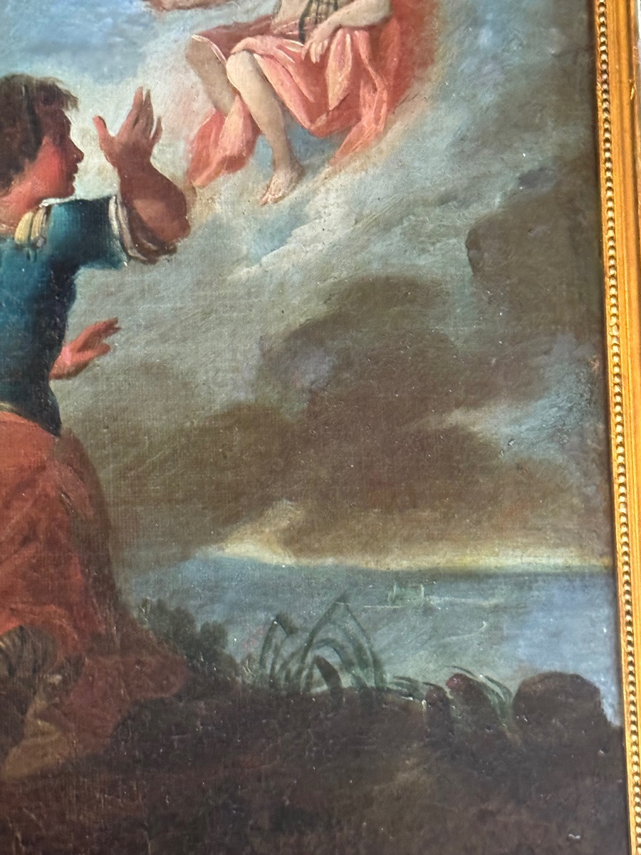 Ovid's Metamorphoses: The Judgement Of King Midas, 18th Century Oil On Canvas-photo-6