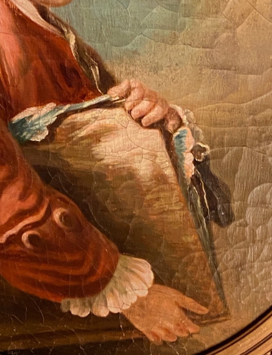 Peinture d’enfant, le jeune élève d’après Drouais-photo-4