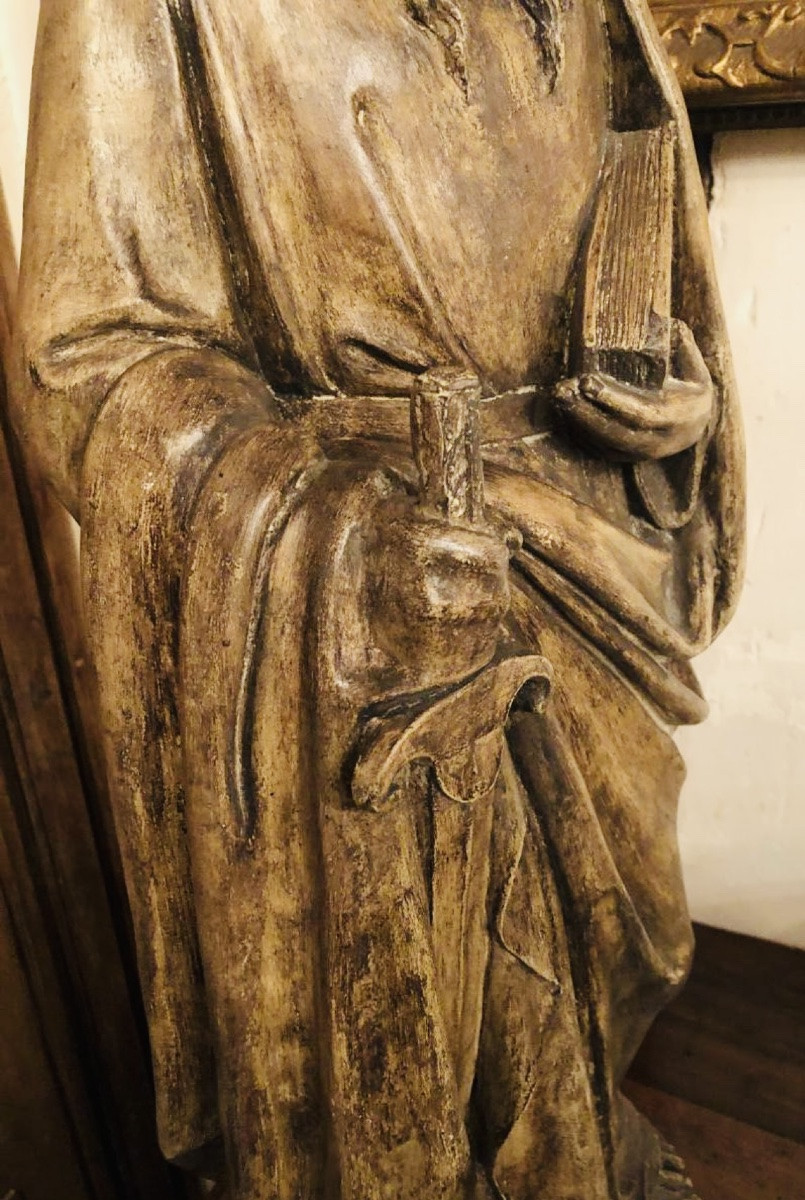 Grand Saint Paul En Terre Cuite Du Début Du XIX Eme Siècle-photo-6