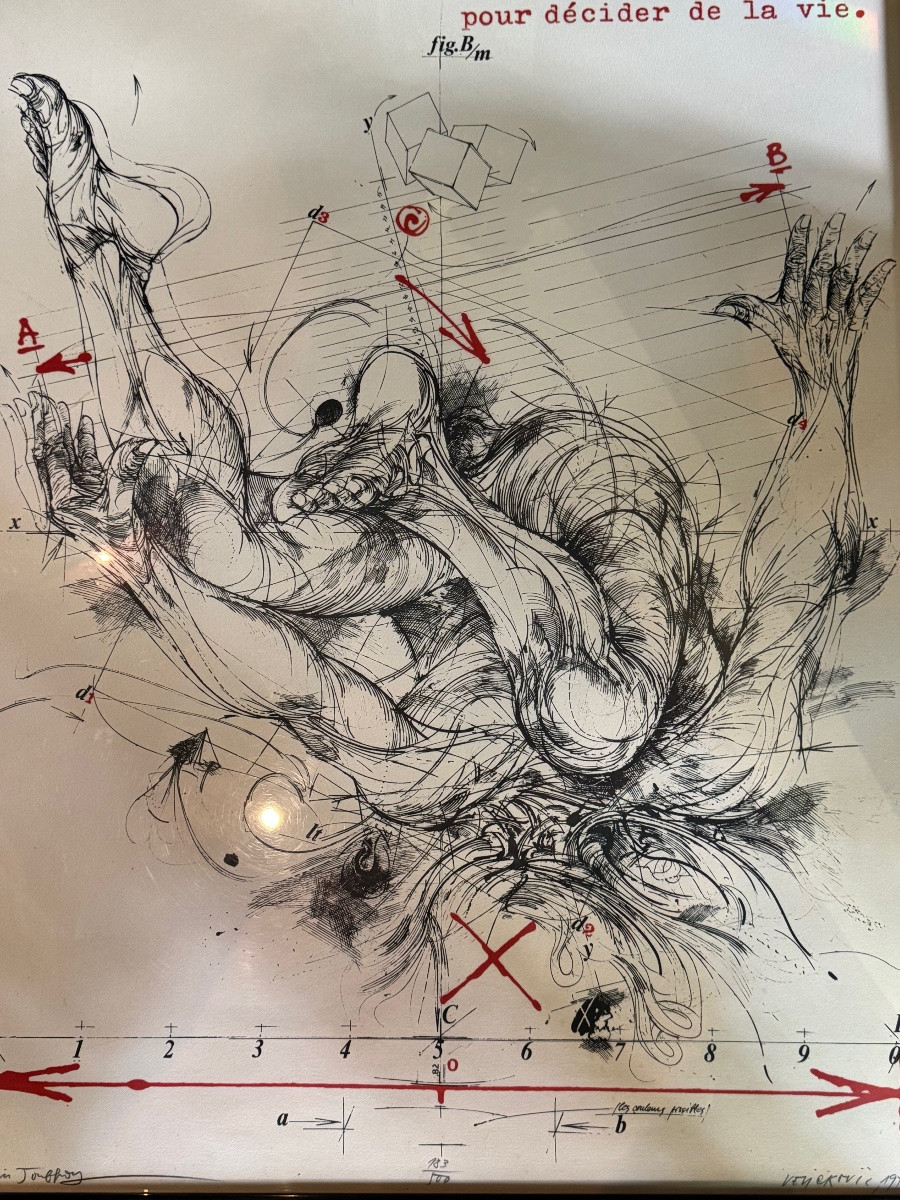 Grande lithographie de Vladimir Velickovic signée et datée -photo-3