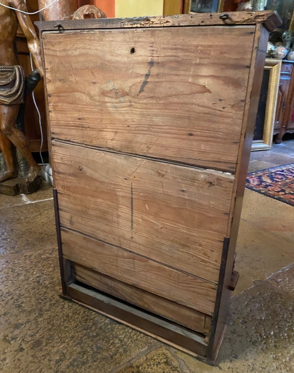 Estanier Provençal, Walnut Wall Shelf, Early 19th Century-photo-4