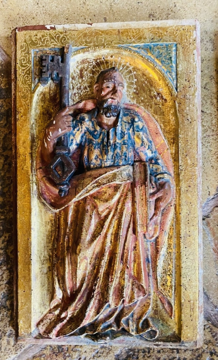 Pair Of Saint Peter And Saint Paul Altarpiece Panels, 17th Century-photo-3