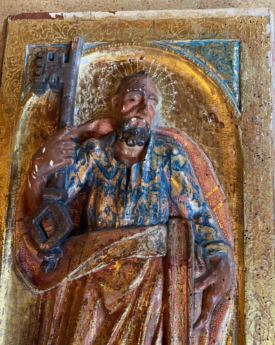 Pair Of Saint Peter And Saint Paul Altarpiece Panels, 17th Century-photo-8