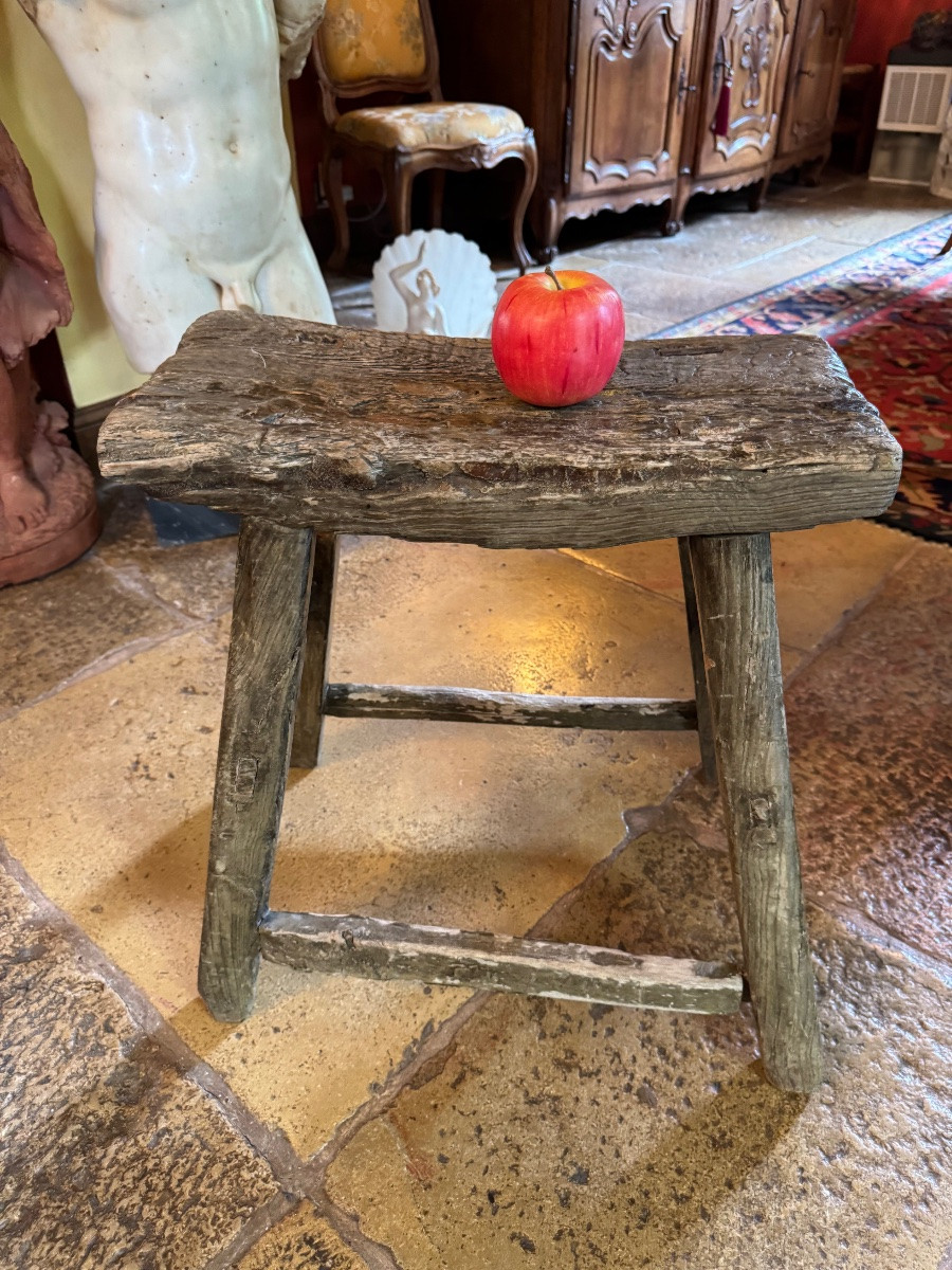 Tabouret d’atelier brut fin du XIX eme siècle -photo-7