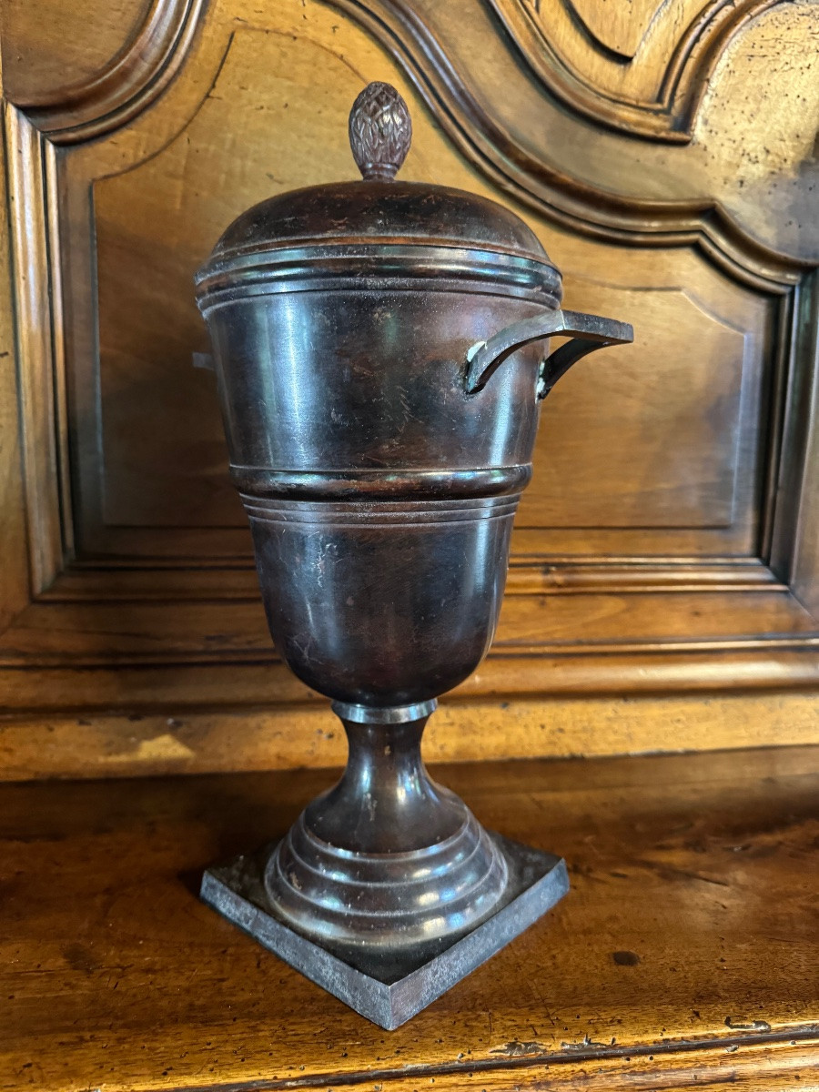 Belle urne en bronze du XIX eme siècle -photo-1