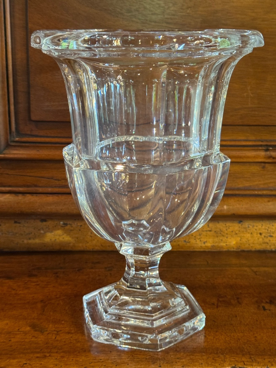 Grand vase Médicis en verre -photo-3