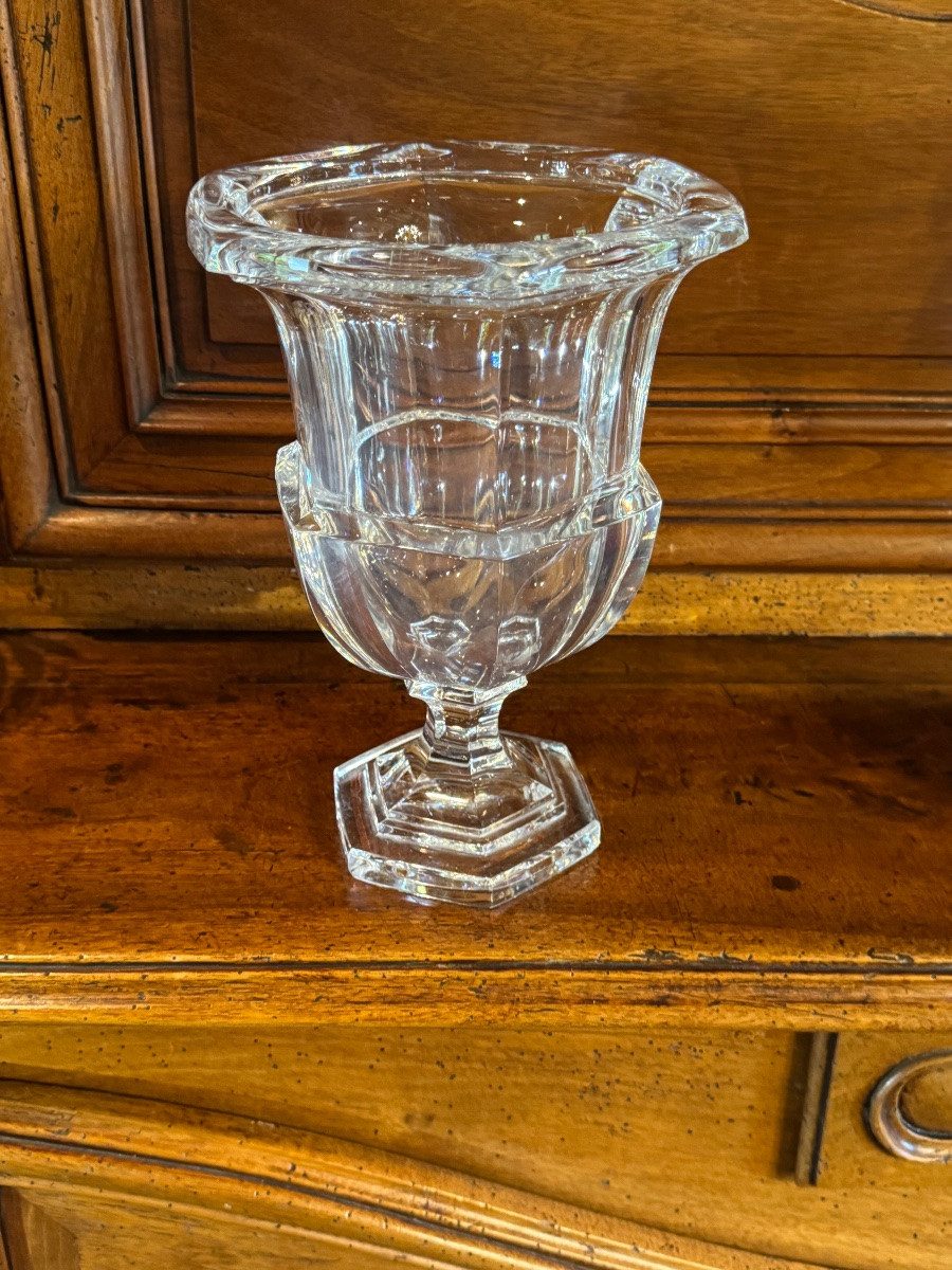 Grand vase Médicis en verre -photo-3