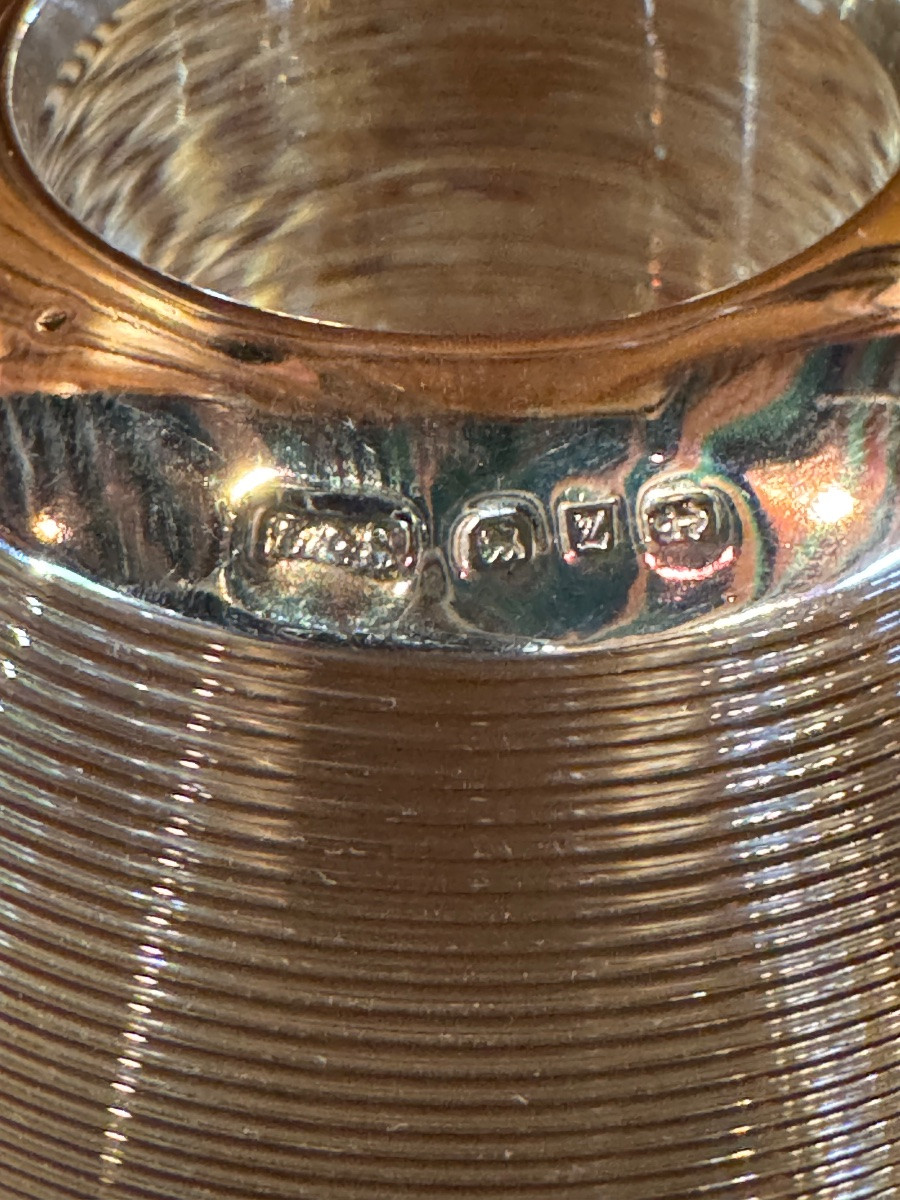 Pyrogène art déco en cristal taillé et argent pour amateurs de cigares -photo-5