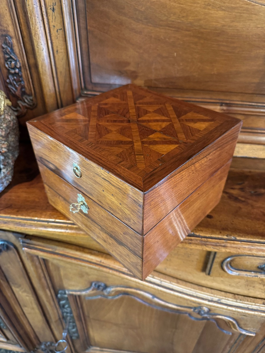 Grand coffret nécessaire à odeurs ou à senteurs du XVIII eme siècle -photo-1
