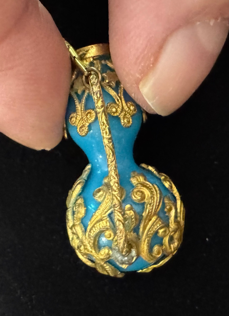 Miniature bouteille à parfum pour châtelaine ou porte bouquet de bal-photo-4