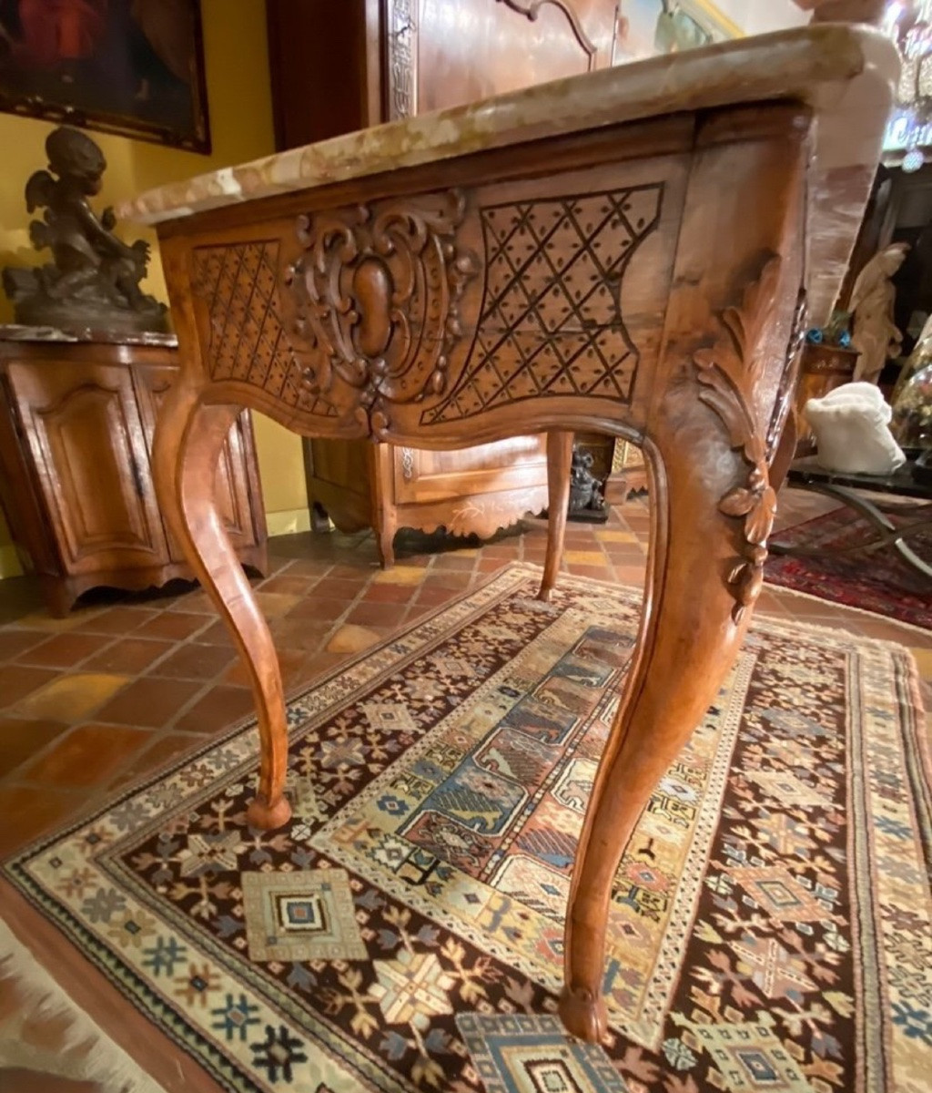 Louis XV Period Console Game Table, 18th Century-photo-5