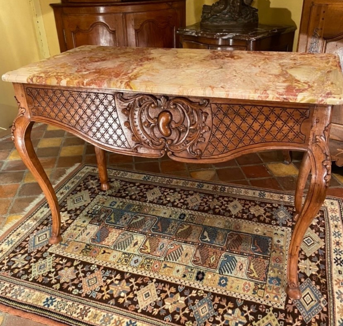 Louis XV Period Console Game Table, 18th Century