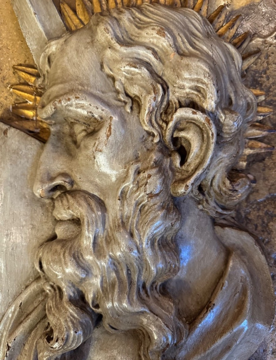 Saint Pierre Et Saint Paul En Bois Sculpté Du XVIII Eme Siècle-photo-6