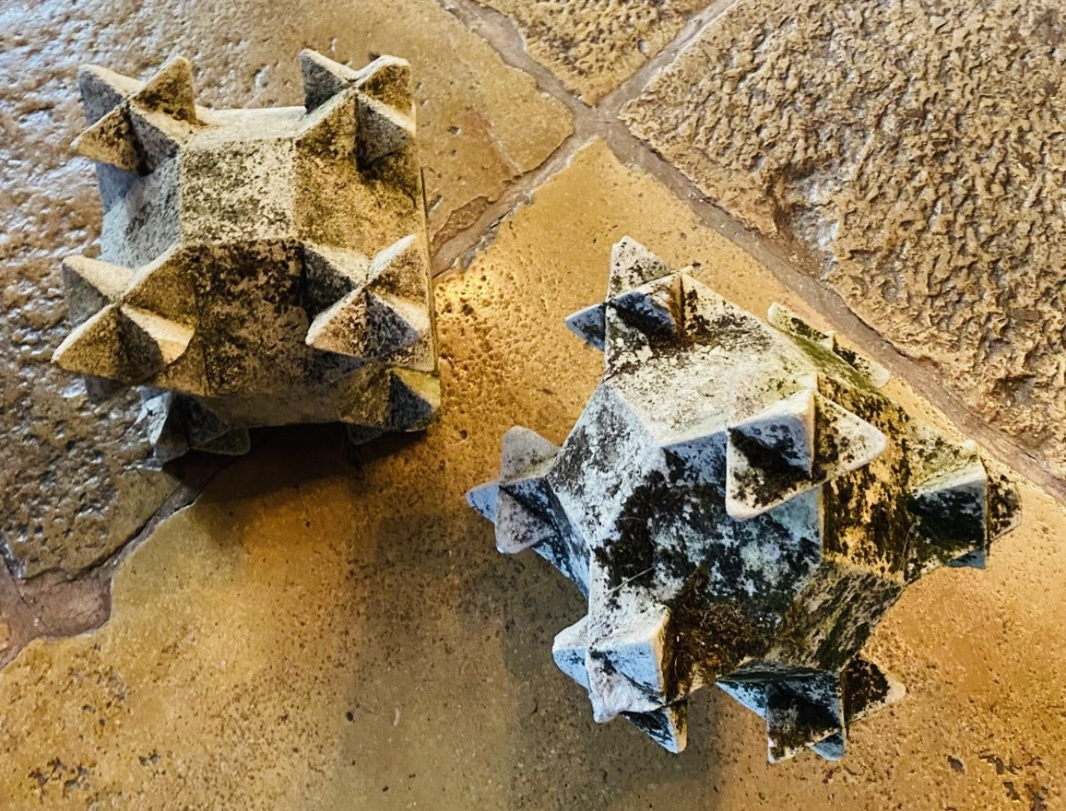 Paire De Pierres De Sorcellerie Du XIX Eme Siècle-photo-2