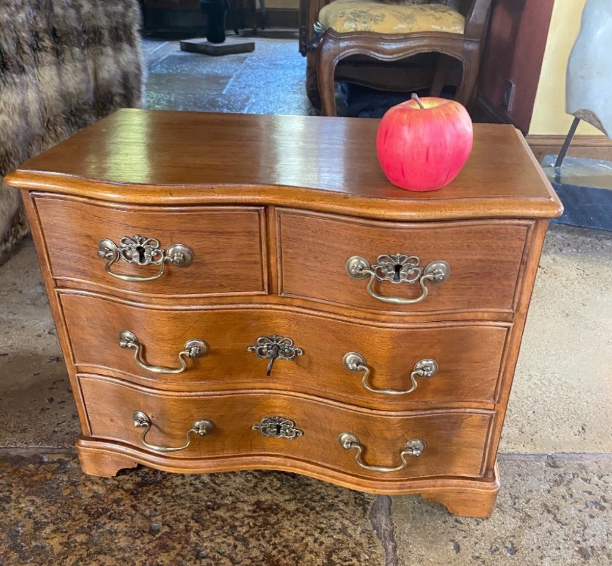 Commode De Poupée Ou D’enfant En Noyer Début Du XX Eme Siècle-photo-1