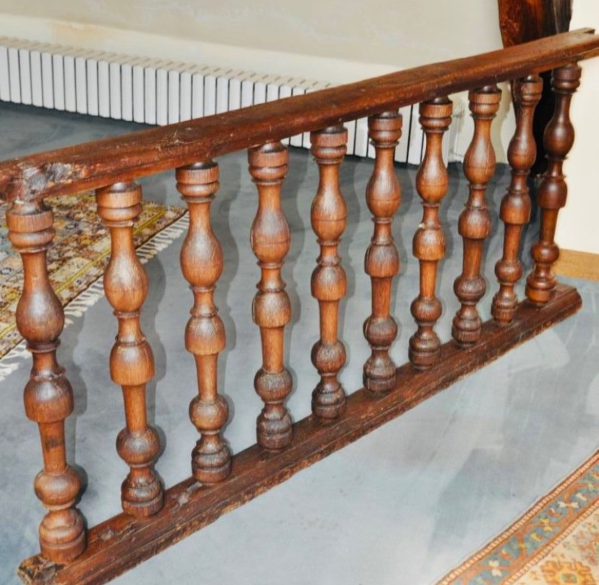 Large Louis XIV Period Balustrade, 18th Century, Beautiful Interior Item -photo-3
