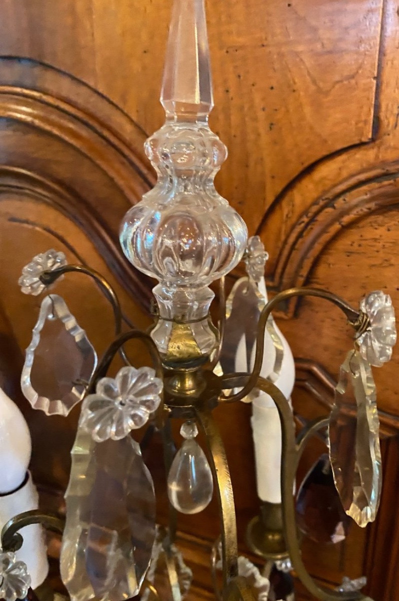 Large Pair Of Two-tone Girandoles, Late 19th Century-photo-5