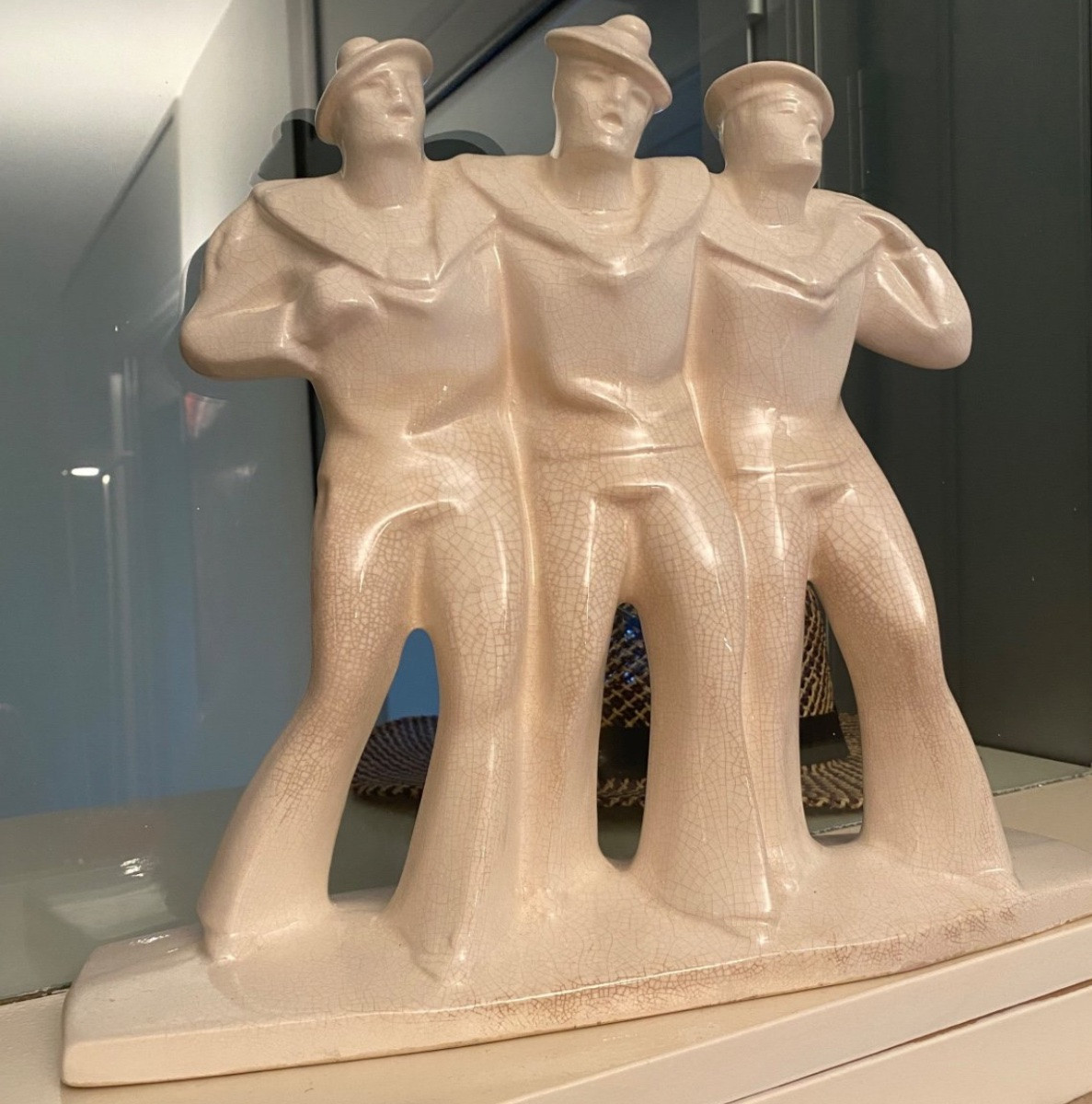 We Are The Navy Guys, Crackled Earthenware From Niderviller -photo-2