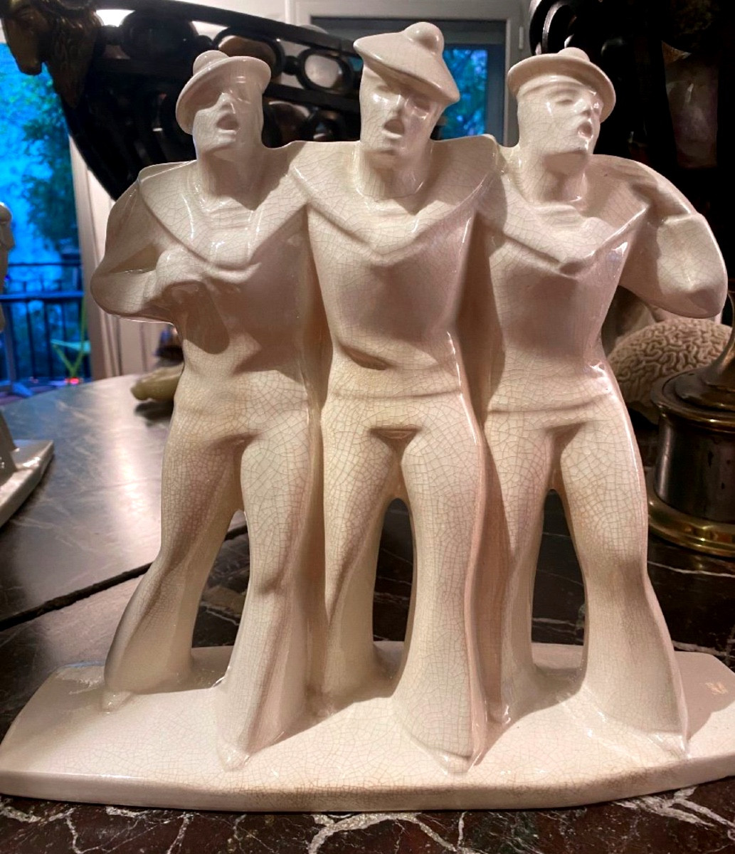 We Are The Navy Guys, Crackled Earthenware From Niderviller 