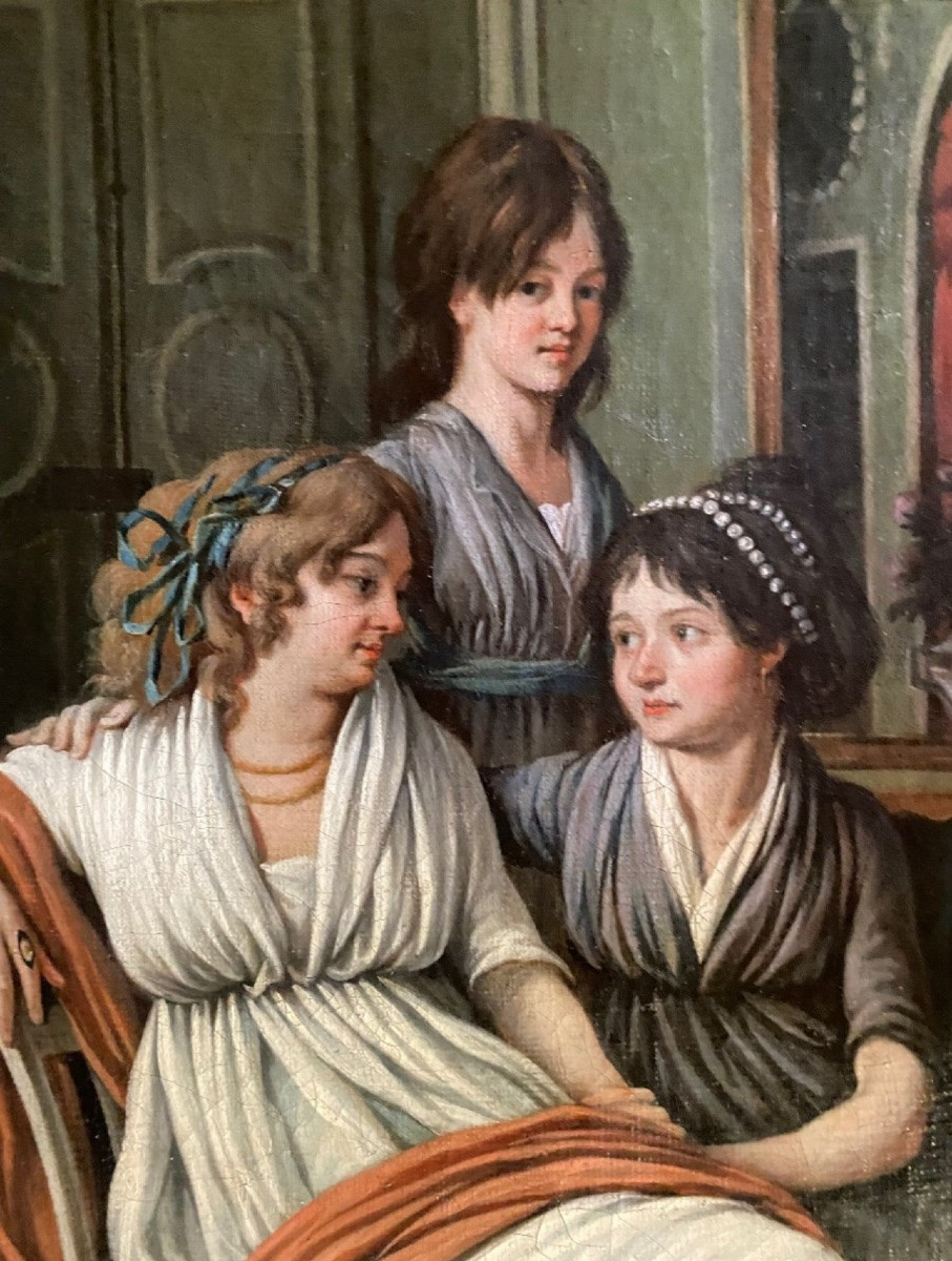 Family Portrait From The Directoire Period, Late 18th Century -photo-3