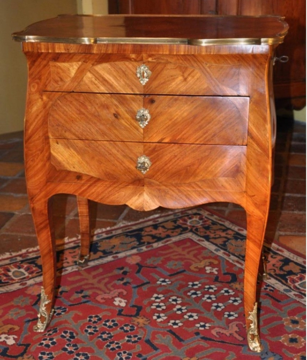 Small Louis XV Style Chest Of Drawers-photo-2