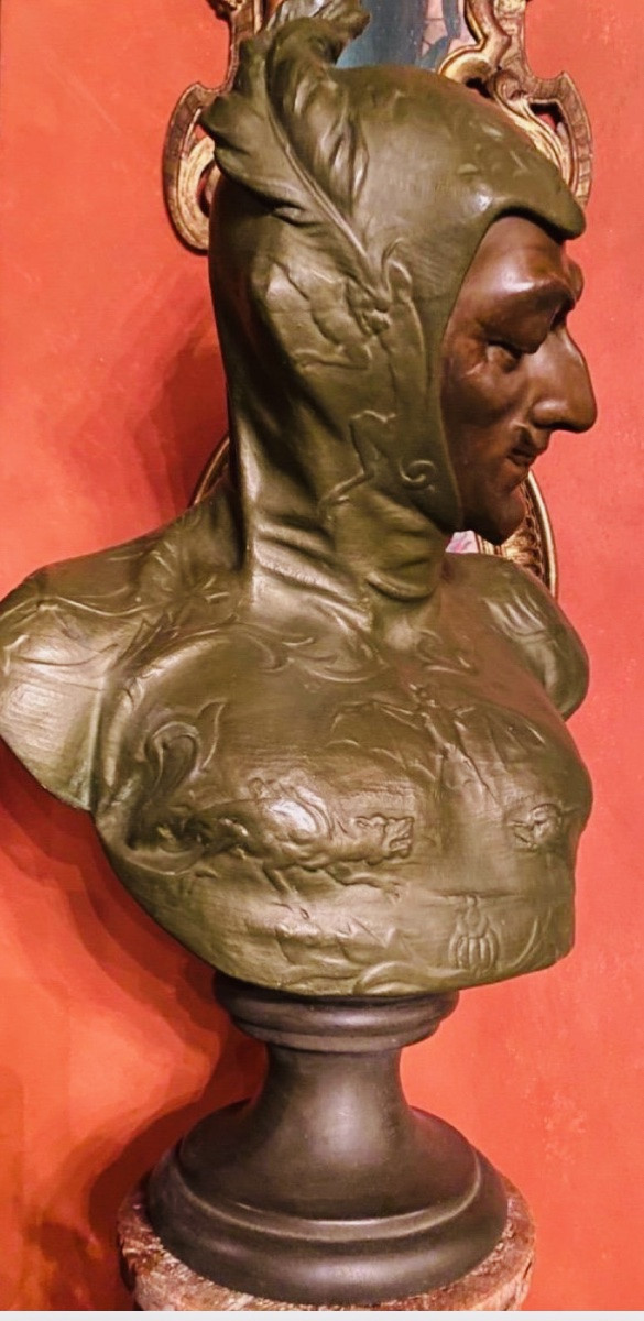 Méphistophélès, Grand Buste Signé Lecorney Vers 1884-photo-4