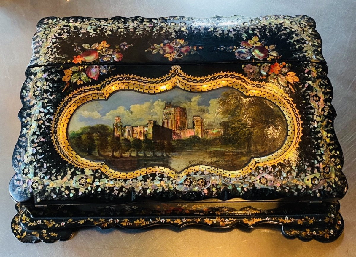 Napoleon III Period Burgoté Travel Writing Case