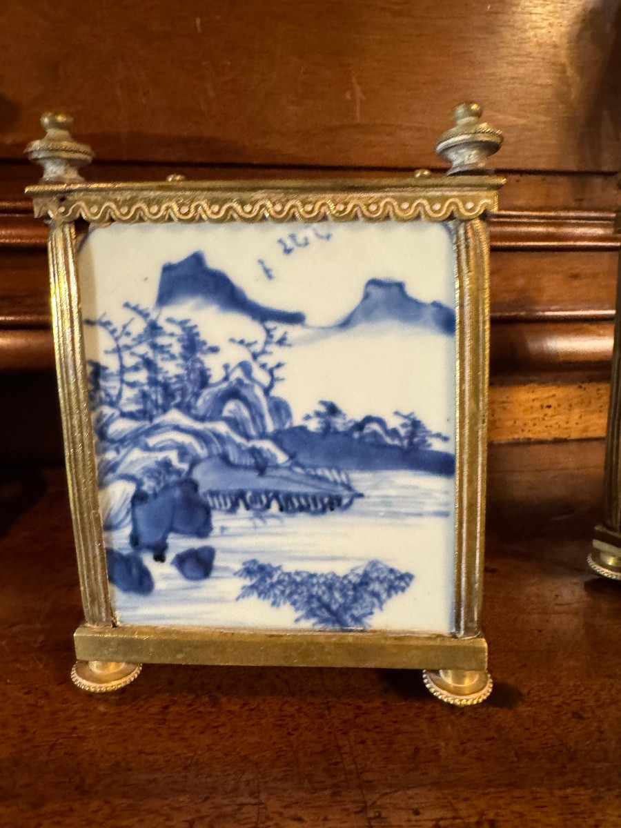 Pair Of Louis XVI Style Blue-veined Flower Boxes -photo-7