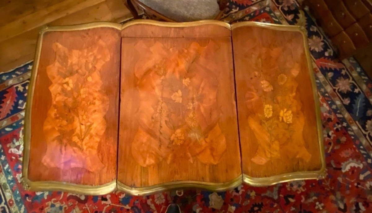 Beautiful Royal Dressing Table With Compartments, After The Model By Pierre Bernard, Cabinetmaker At The Court-photo-1