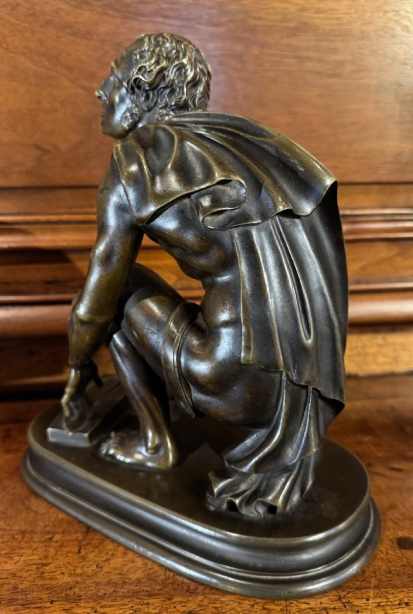 Le Rémouleur, Milichus Et Le Rotator Ou L’arrotino , Beau Bronze Du Grand Tour-photo-1