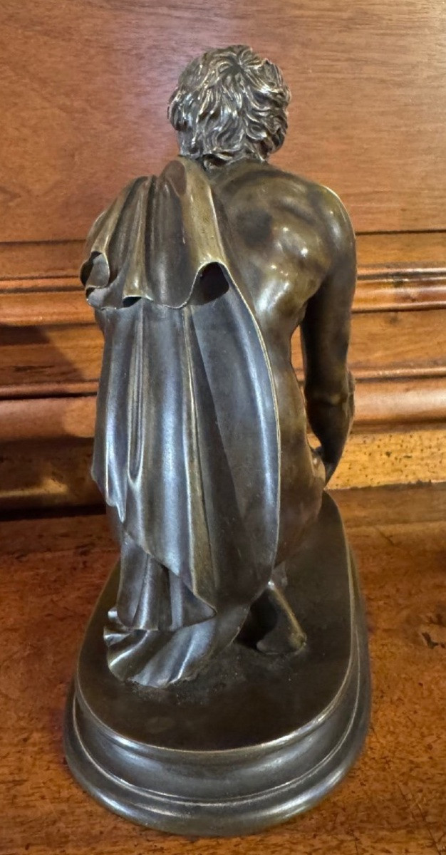 Le Rémouleur, Milichus Et Le Rotator Ou L’arrotino , Beau Bronze Du Grand Tour-photo-2