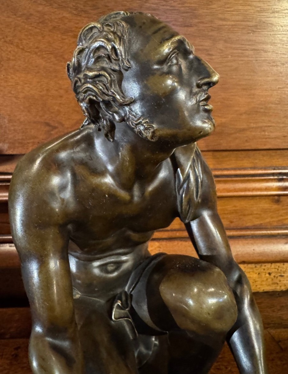 Le Rémouleur, Milichus Et Le Rotator Ou L’arrotino , Beau Bronze Du Grand Tour-photo-4