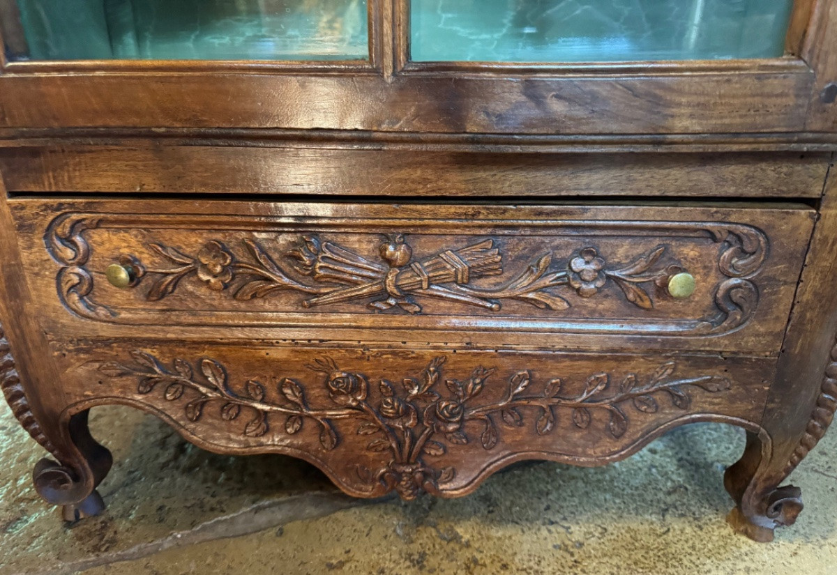 Verriot provençal en noyer du XIX eme siècle, superbe qualité -photo-5