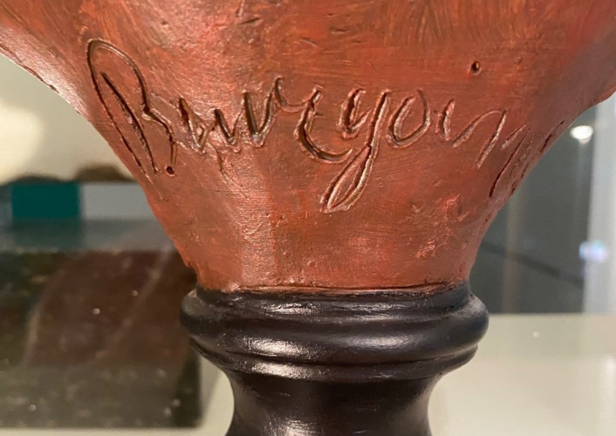 Pair Of Polychrome Terracotta Busts Of Children Signed Eugene Bourgoin-photo-5