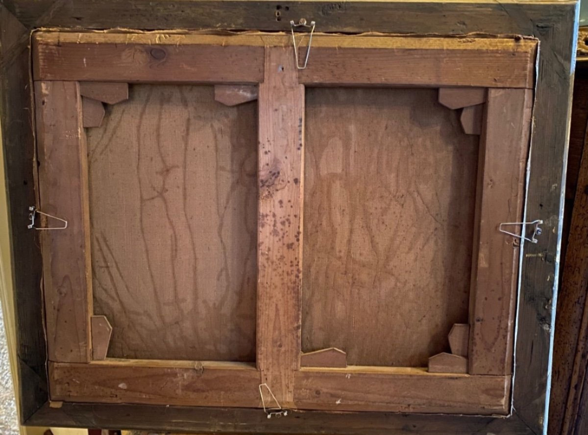 Oil On Canvas, Young Girls By The Sea, 19th Century -photo-1