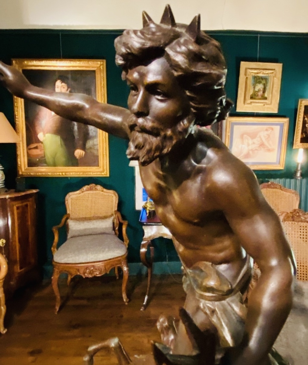 The Chariot Of Victorious Neptune, Signed By The Moreau Brothers-photo-7