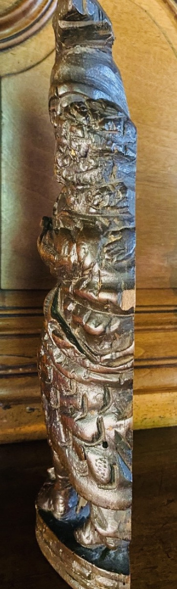 Le baiser des amants, bas relief sculpté du XVIII eme siècle -photo-7