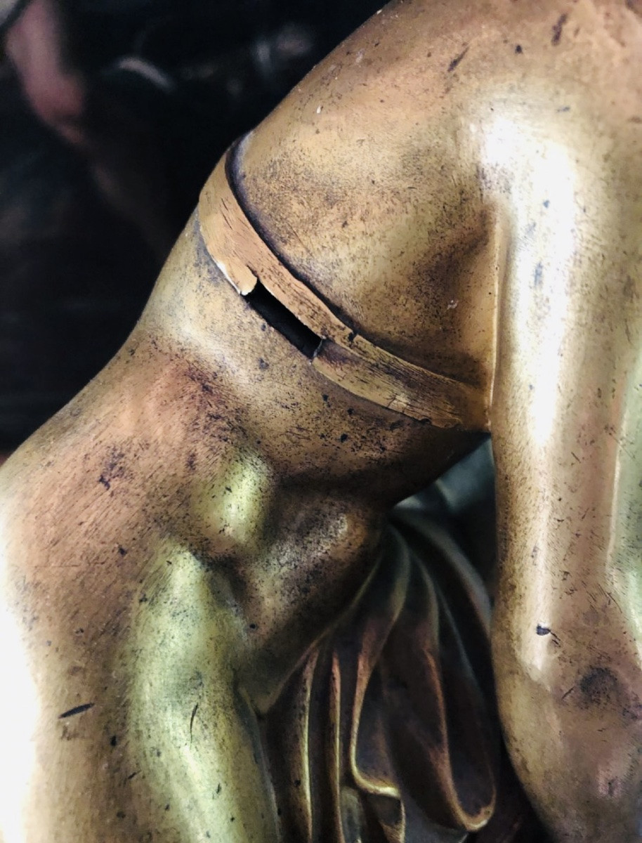 Hermes Or Mercury Fastening His Sandal, Bronze From The Grand Tour, 19th Century-photo-6