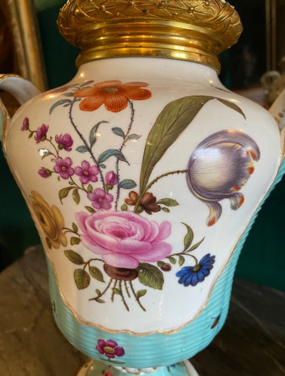 Grande paire de  Pot-pourris à Décor De Scènes Galantes-photo-7