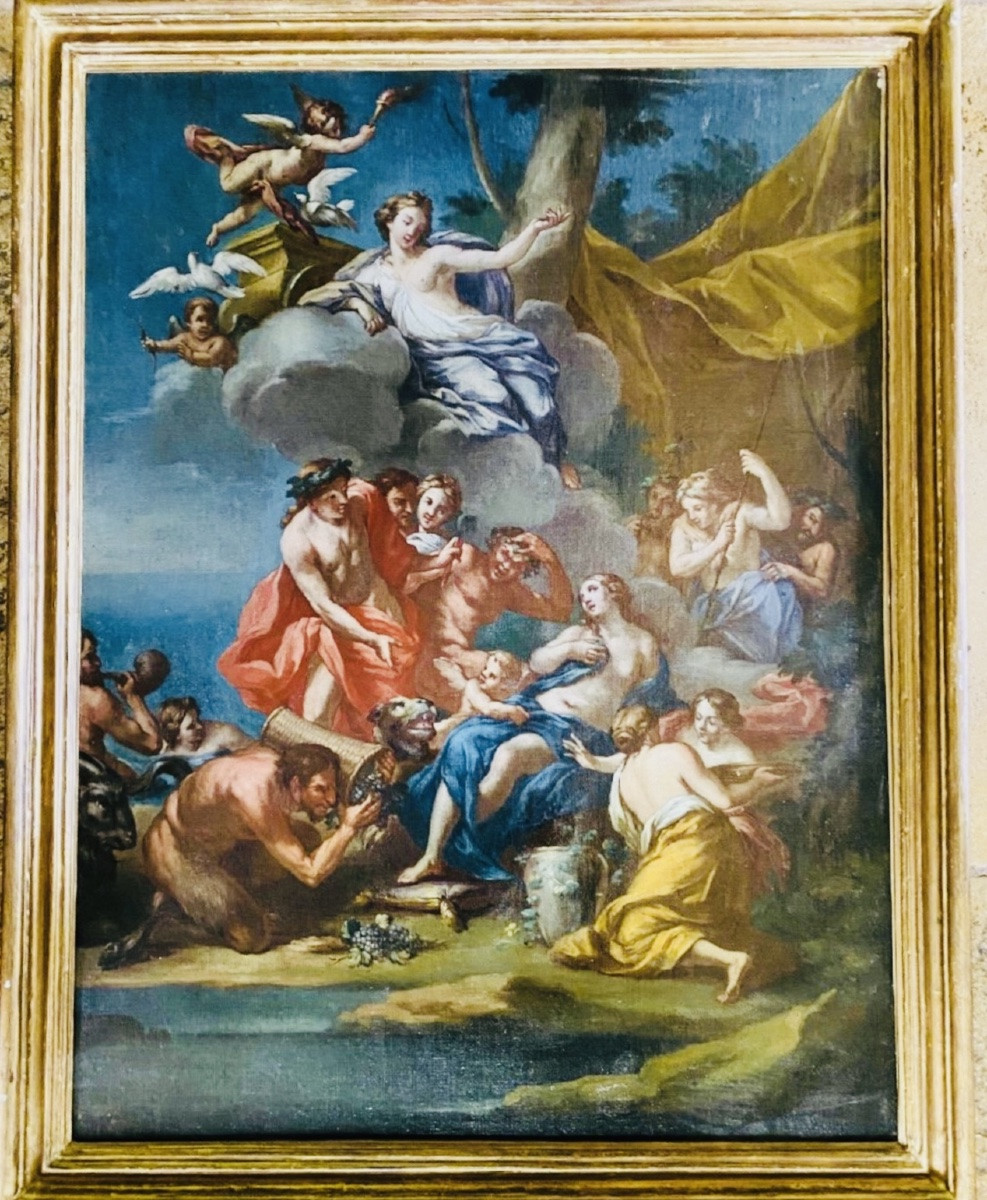 Ariane à Naxos, Grande Huile Sur Toile Attribuée à Michele Rocca (1671-1751)-photo-4