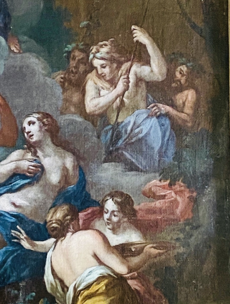 Ariane à Naxos, Grande Huile Sur Toile Attribuée à Michele Rocca (1671-1751)-photo-1