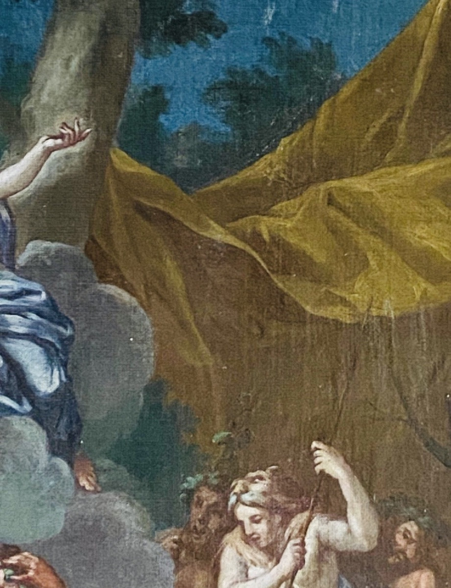 Ariane à Naxos, Grande Huile Sur Toile Attribuée à Michele Rocca (1671-1751)-photo-8